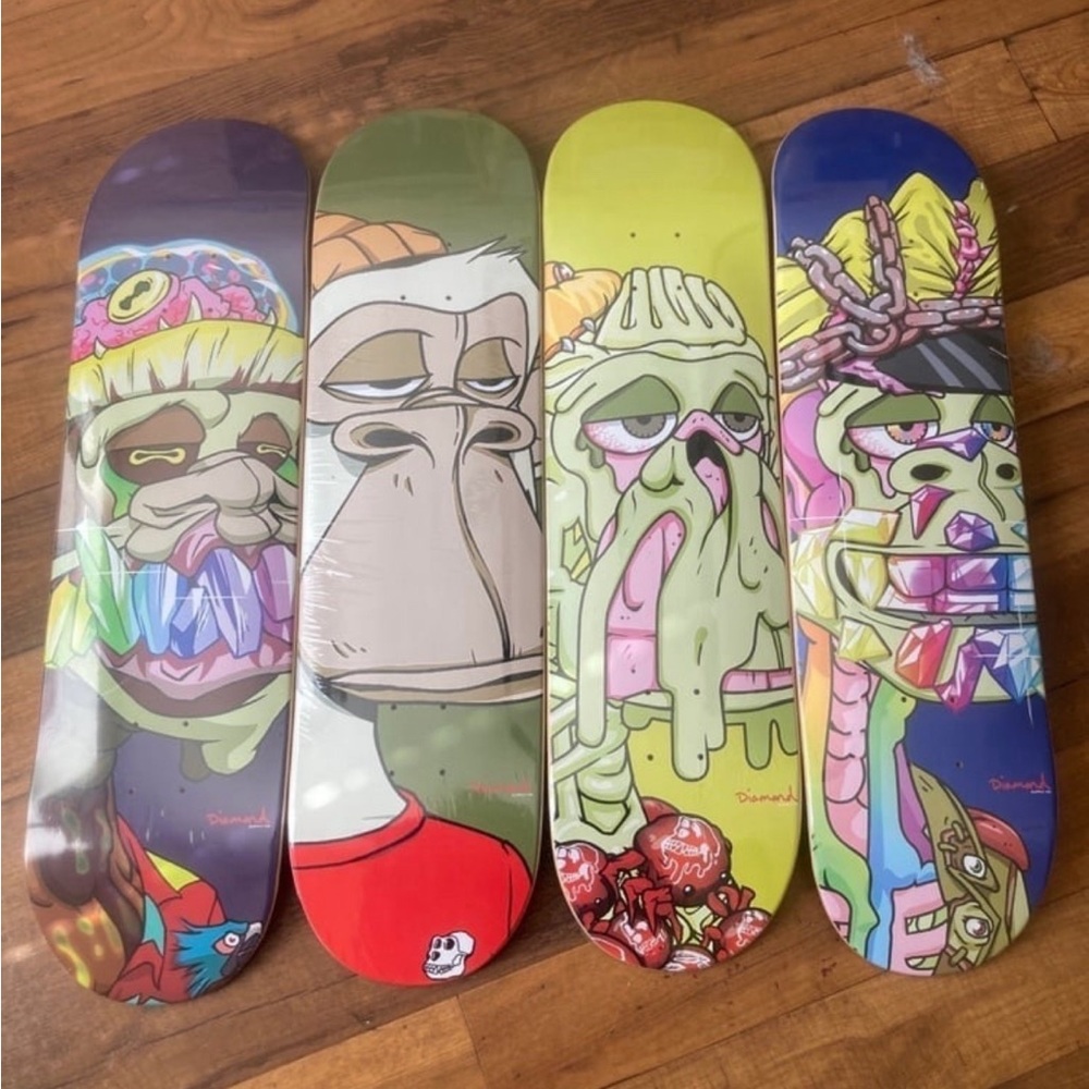 Bored Ape Yacht Club x Diamond Supply Co. skate decks
